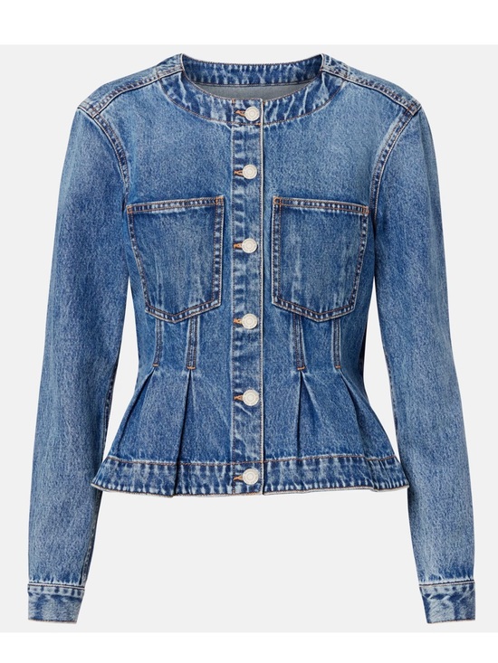 Veronica Beard Jackets & Blazers - Veronica Beard Zahara Denim Peplum Jacket NWT